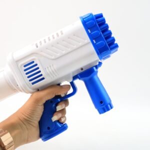 Bubble Gun for Kids – 32 Holes, Powerful Blaster | Play & Move