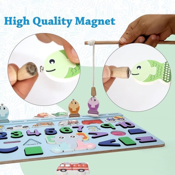 Wooden Number Puzzle – Magnetic Learning Board | Aditi