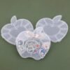 Apple Shape Jewellery Box – Transparent Plastic Organizer | LilyGleam