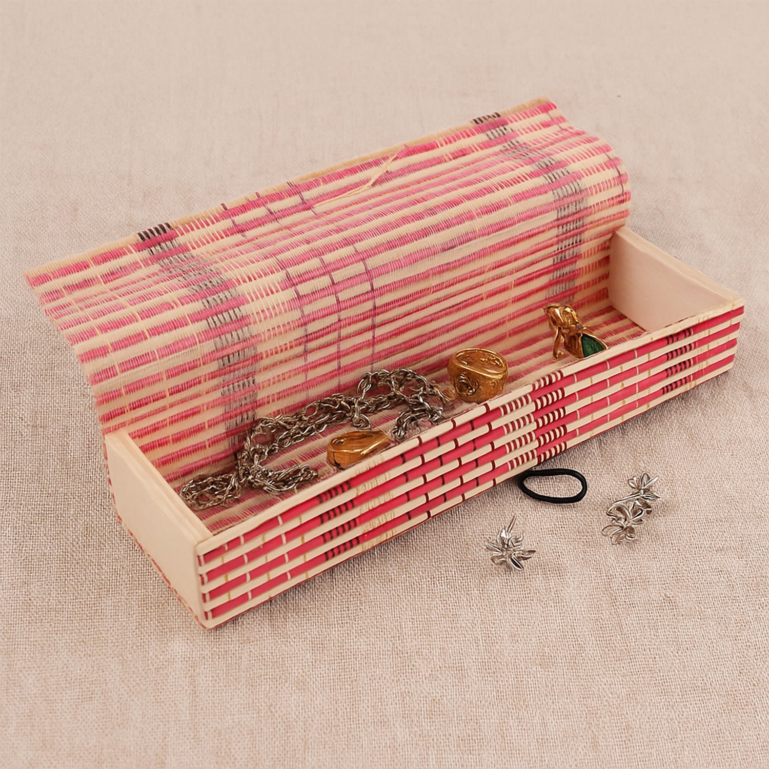 Bamboo Pen & Pencil Box – Eco-Friendly Handcrafted Organizer