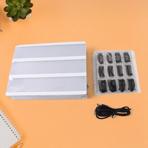 Cinematic Light Box - Mini A6 LED Message Board with Letters | Styleva