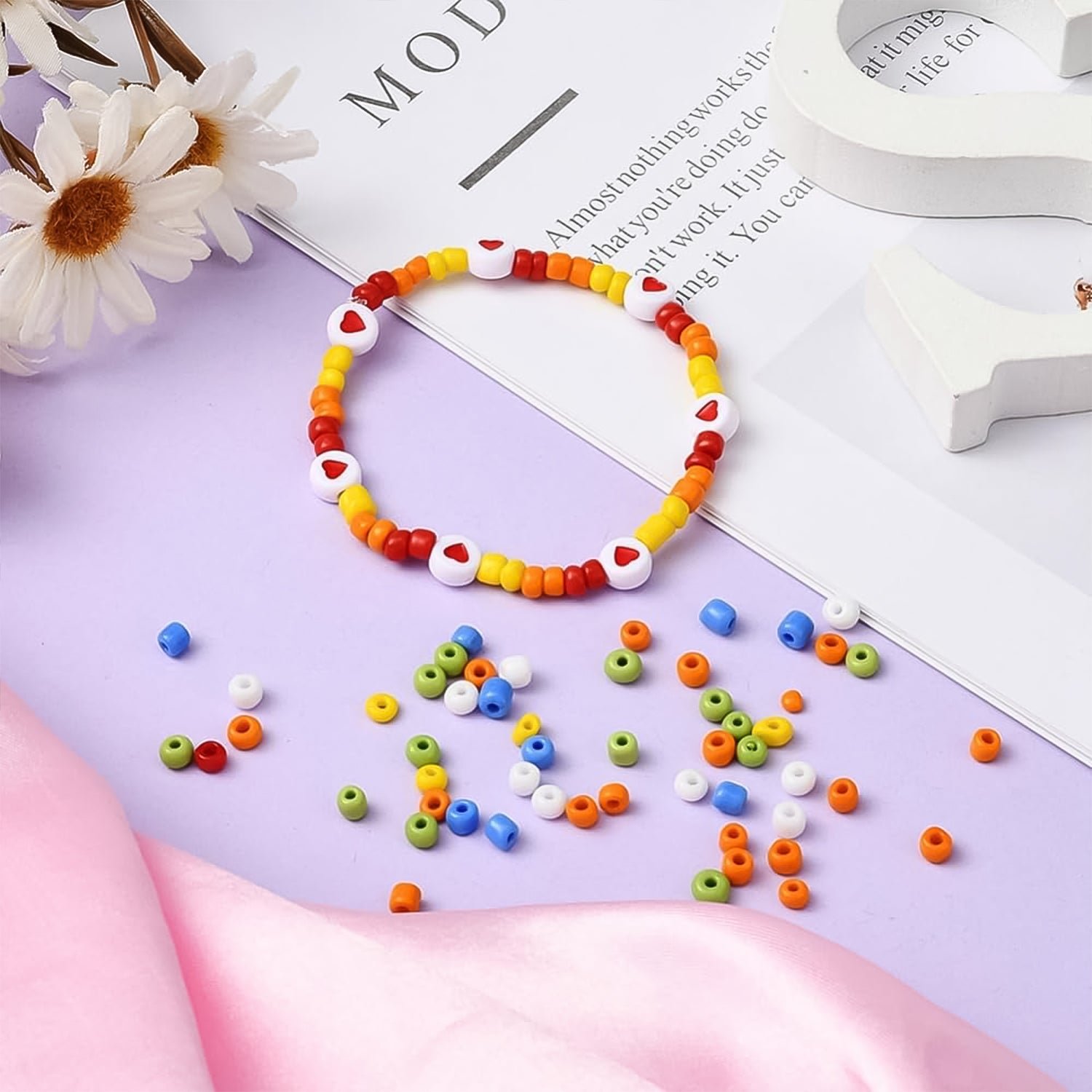 DIY Bracelet Making Kit – Alphabet & Colorful Beads for All Ages