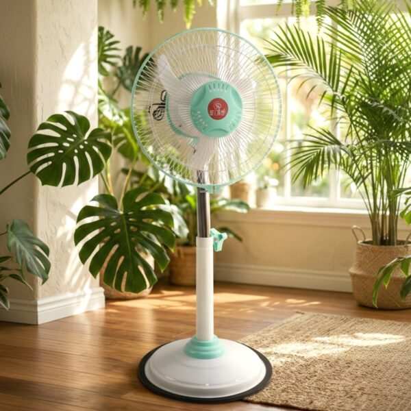 12V DC Hybrid Pedestal Fan – High-Speed Cooling for Home & Office