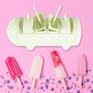 Cartoon Ice Candy Mold – 4-Cup Set for DIY Popsicles | ChillPour