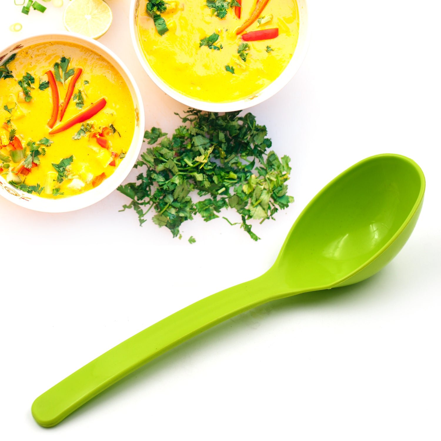Plastic Kitchen Ladle – 2-Pc Serving Spoon Set | Serve Stellar