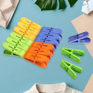Cloth Drying Clips – Multicolor Plastic Laundry Pegs | BathNova