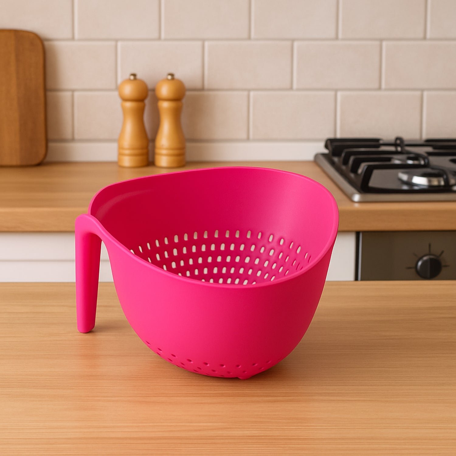 Triangular Kitchen Colander – Ergonomic Handle & Quick Drainage