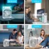 Portable Air Cooler Fan – Personal Cooling with 7-Color Light