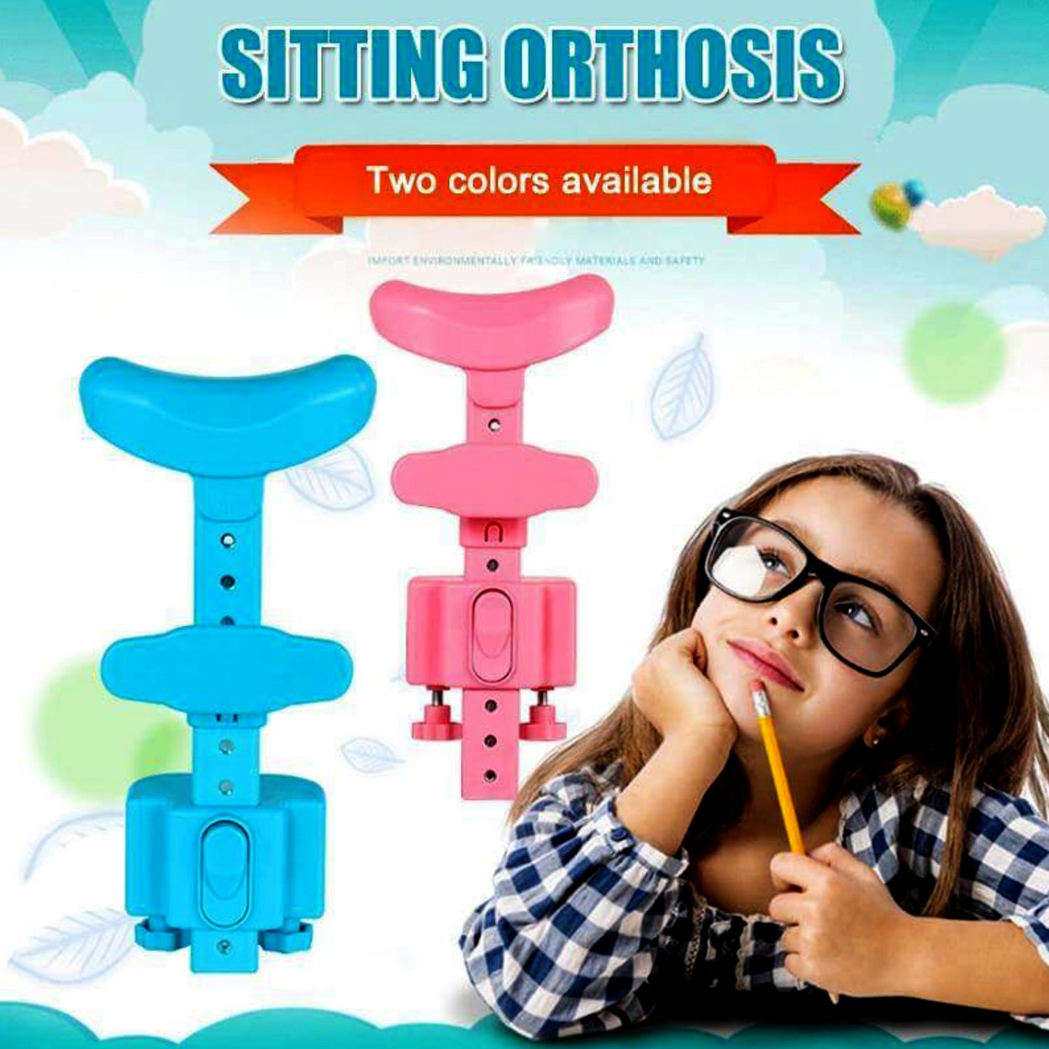 Kids Posture Corrector – Adjustable Support for Reading & Writing | CookAura