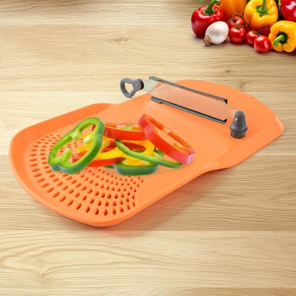 Cut 'n' Wash Multipurpose Cutting Board – Integrated Strainer & Knife