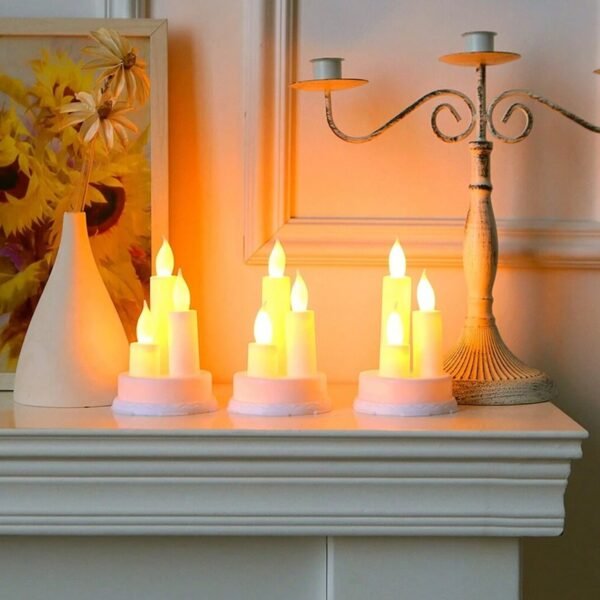 LED Taper Candles – Realistic Flickering Flame | Indo Glow