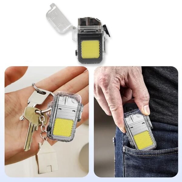 Electric Lighter Flashlight – USB Rechargeable 3-Mode COB | Indo Glow
