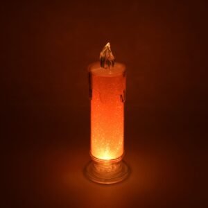 Red LED Flameless Candle – Realistic Flickering Pillar | Styleva