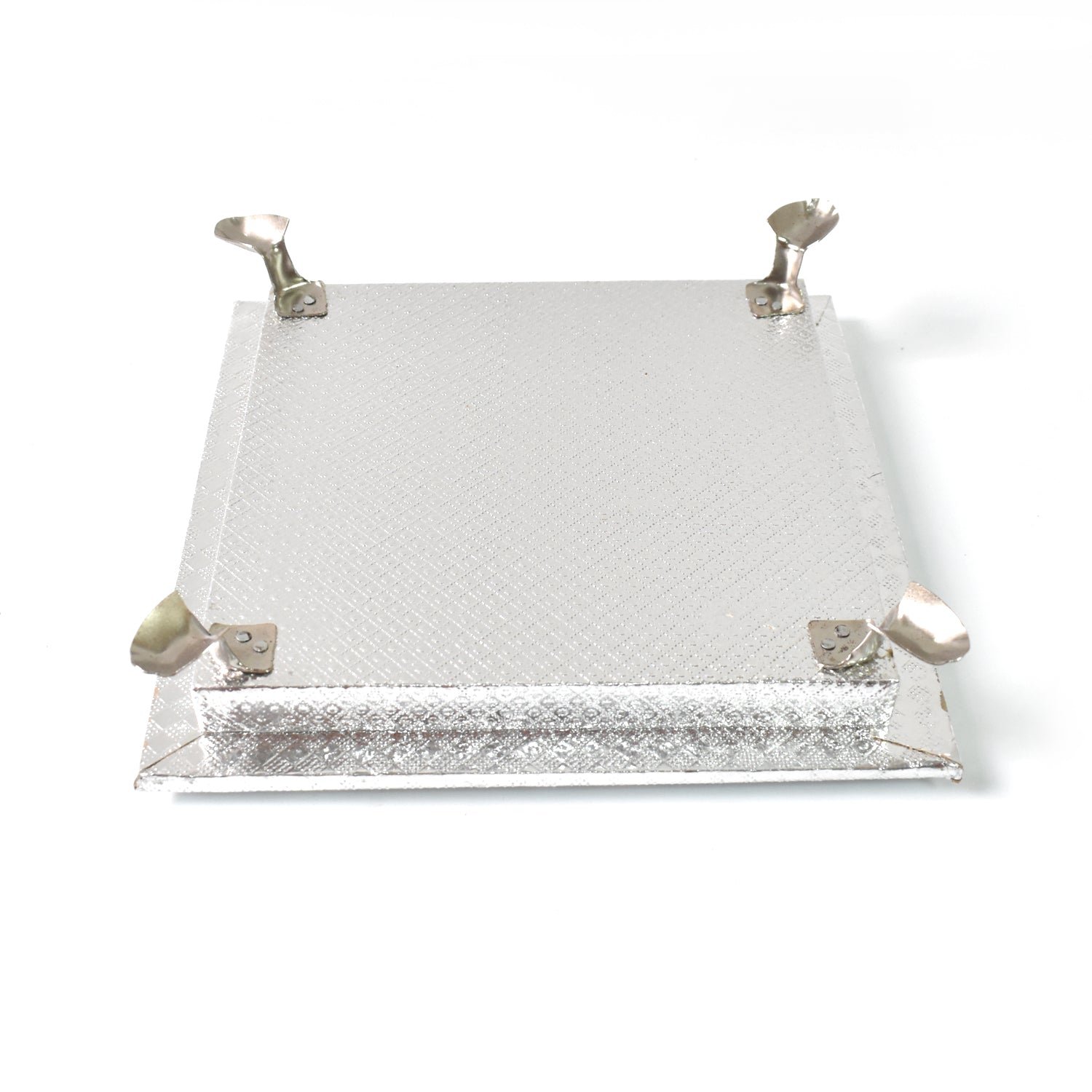 Pooja Chowki – Silver Square Bajot for Home Temple | Styleva