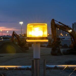 Solar Warning Light – Bright, Eco-Friendly Outdoor Safety Signal