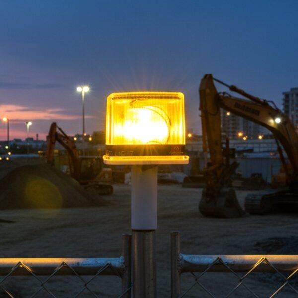 Solar Warning Light – Bright, Eco-Friendly Outdoor Safety Signal