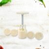 Spring Press Cookie Mold Set – 4 Floral Designs for Easy Baking
