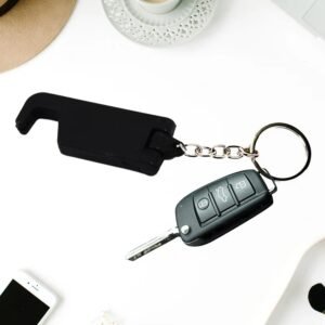 Plastic Keychain Mobile Stand – 2 in 1 Multicolor Phone Holder Set