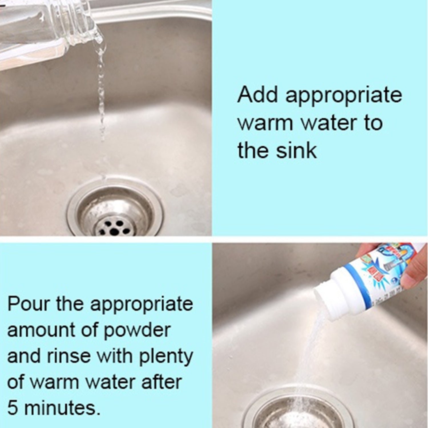 Sink Drain Cleaner – Powerful Clog Remover Powder | ShineCrest
