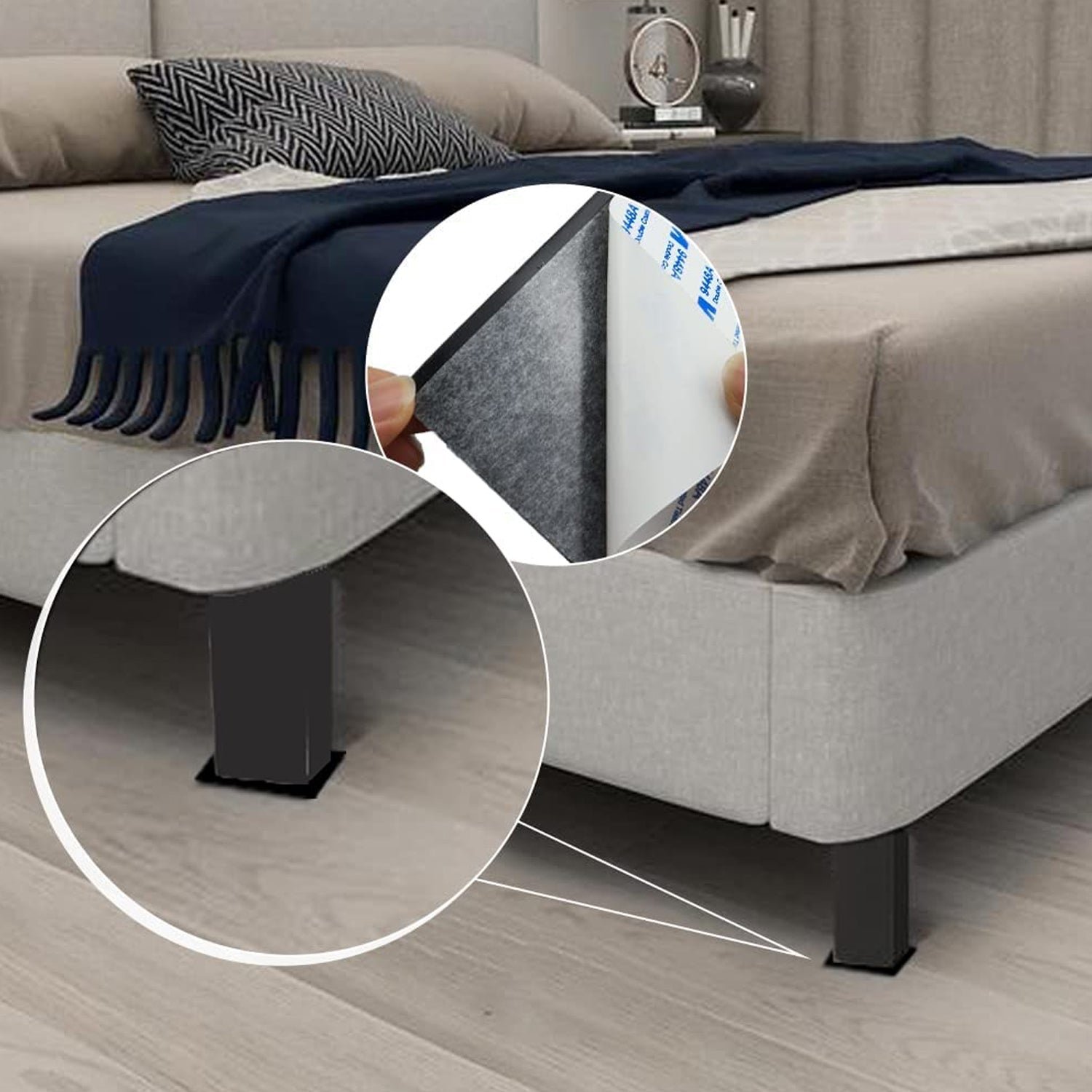 Felt Furniture Pads – Square Floor Protectors (4-Pc) | Safelix