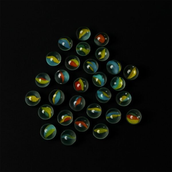 Classic Glass Marbles for Kids – Set of Approx 35 Vibrant Kanchas