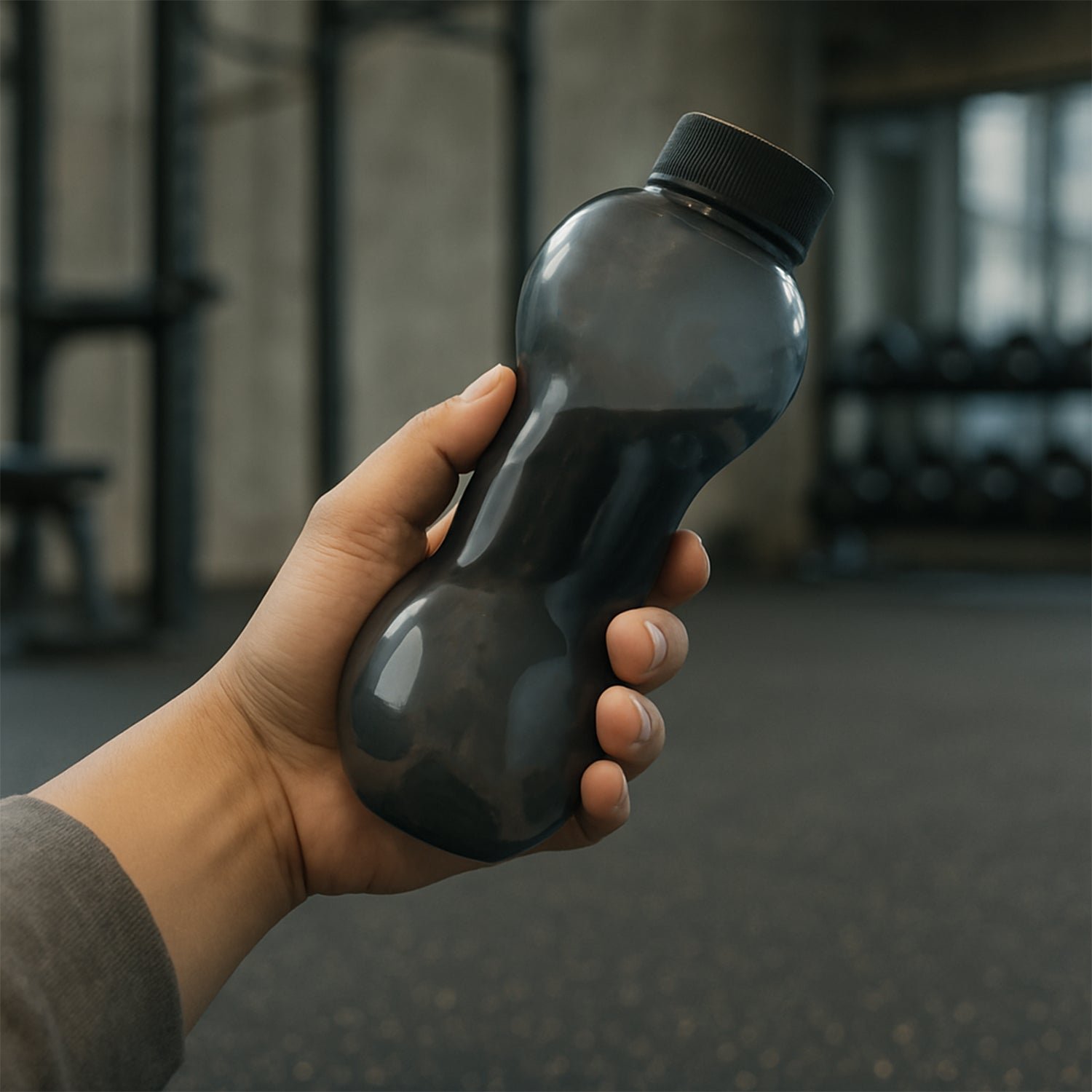 Dumbbell Water Bottle – Leakproof Gym Hydration | FitFuzion