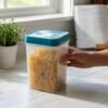 Plastic Food Storage Container – Keeps Dry Foods Fresh & Organized