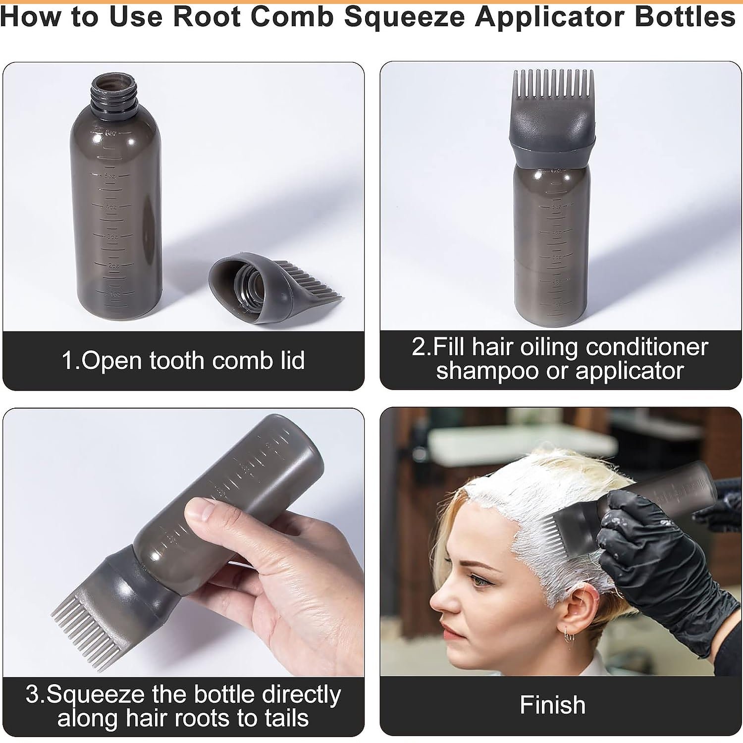 Hair Colour Applicator Bottle – Precise & Mess-Free | Calm & Curl