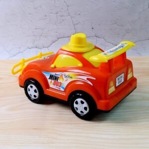 Friction-Powered Cartoon Racing Car Toy – Battery-Free & Sturdy