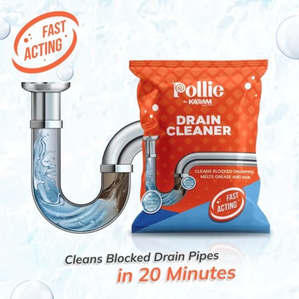 Drain Cleaner Sachet – Fast-Acting 50g Powerful Clog Remover