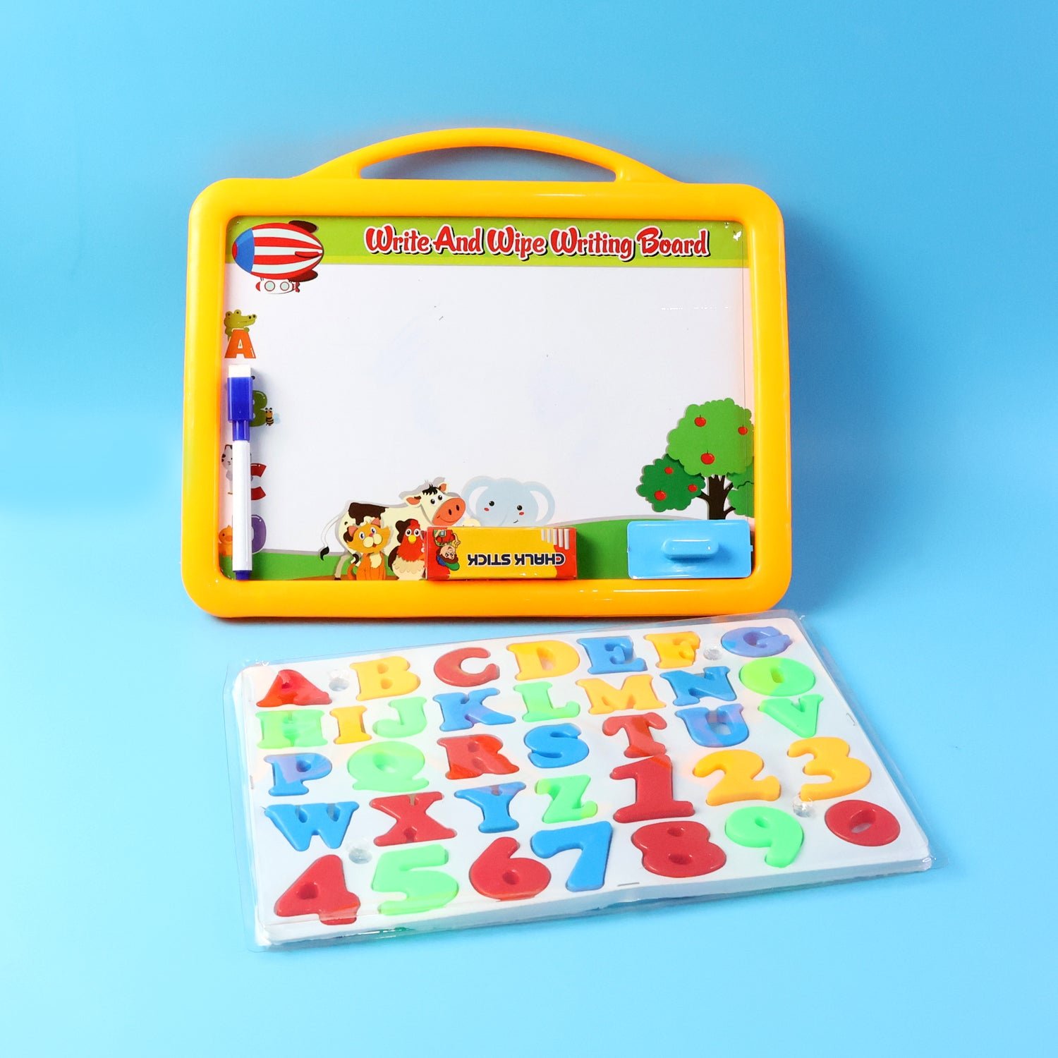 Kids Writing Board Set – Double-Sided Whiteboard & Blackboard