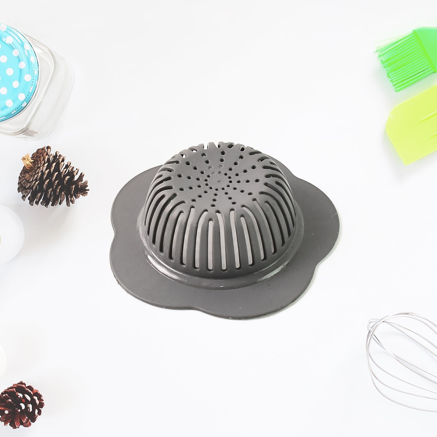 Durable Plastic Sink Strainer – Reusable Flower Pattern