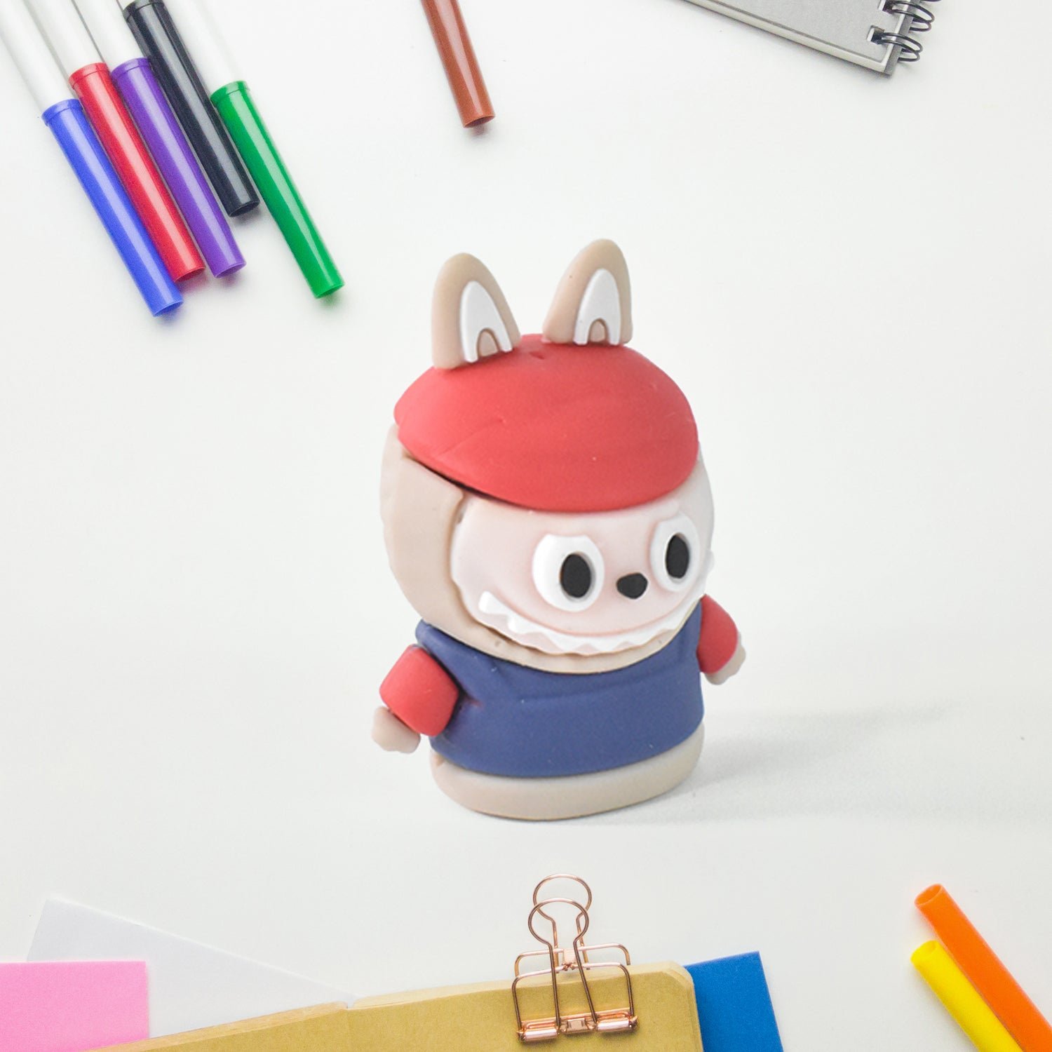 Cartoon Pencil Sharpener – Dual-Function with Built-In Eraser
