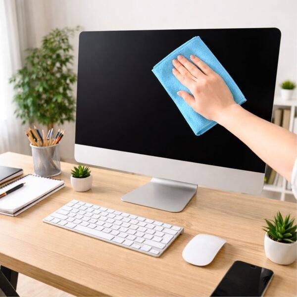 Microfiber Cleaning Cloths – 4-Pack Lint-Free Multipurpose Towels