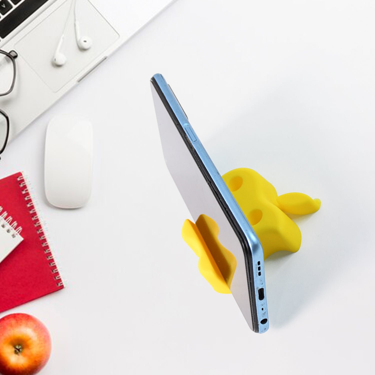 Apple-Shaped Mobile Stand with Pen Holder – Dual Function Desk Organizer