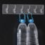 Wall Hook Rail – Heavy Duty 6-Pin Transparent Golden | GlimmerHome