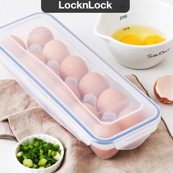 Egg Storage Box – 12-Grid Airtight Refrigerator Organizer