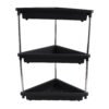 Plastic Corner Storage Rack – 3-Layer Space-Saving Shelf