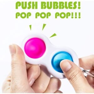 Simple Dimple Fidget Toy Keychain – Mini Stress Relief | Styleva