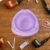 Transparent Purple Plastic Ashtray – Durable Heat-Resistant Design