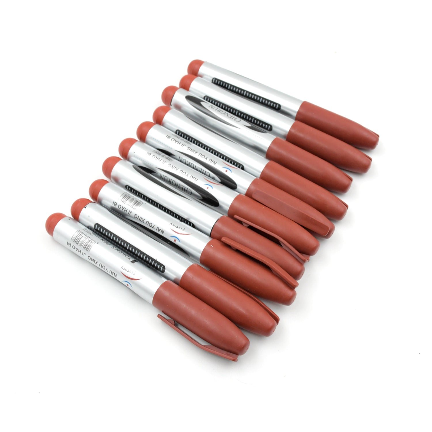 Maroon Permanent Marker – 10 Pc Set | Indo Glow