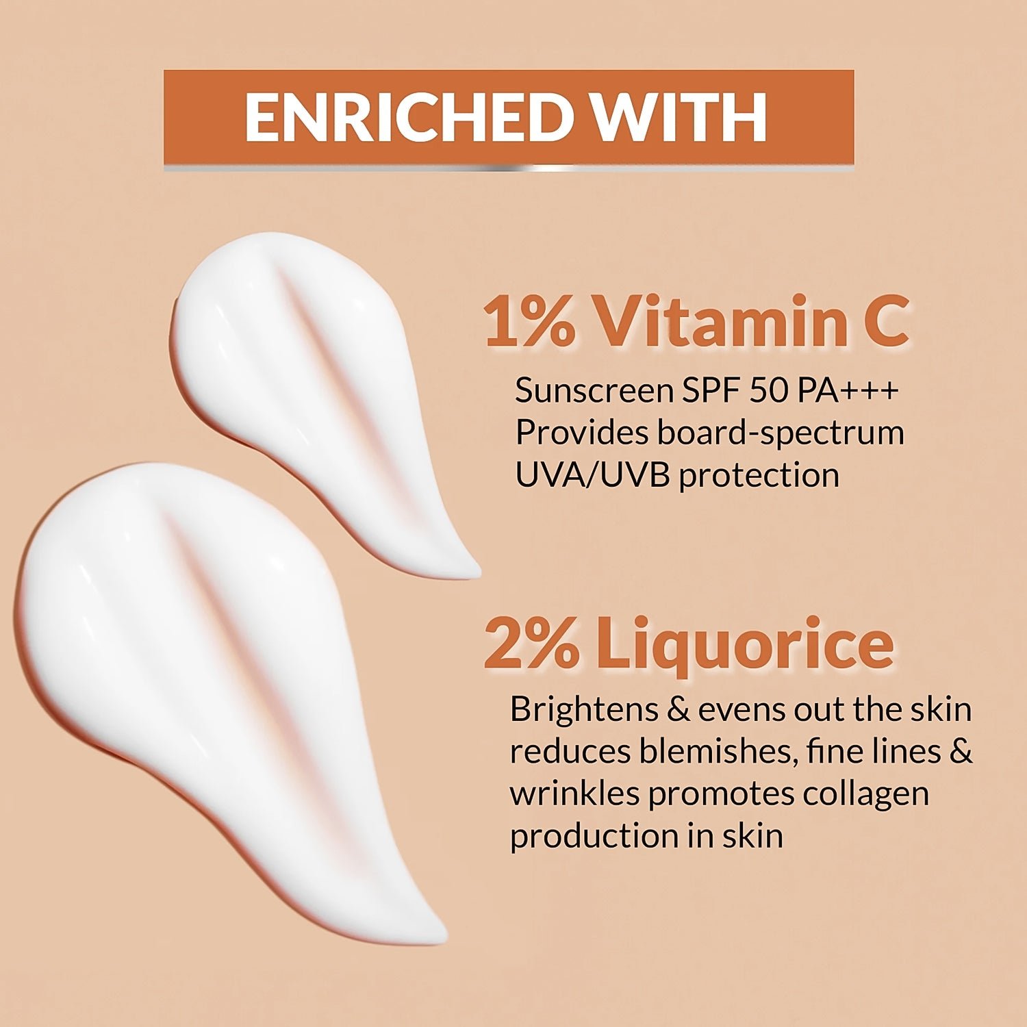 Vitamin C Sunscreen SPF 50 PA+++ – Brightening & UV Protection