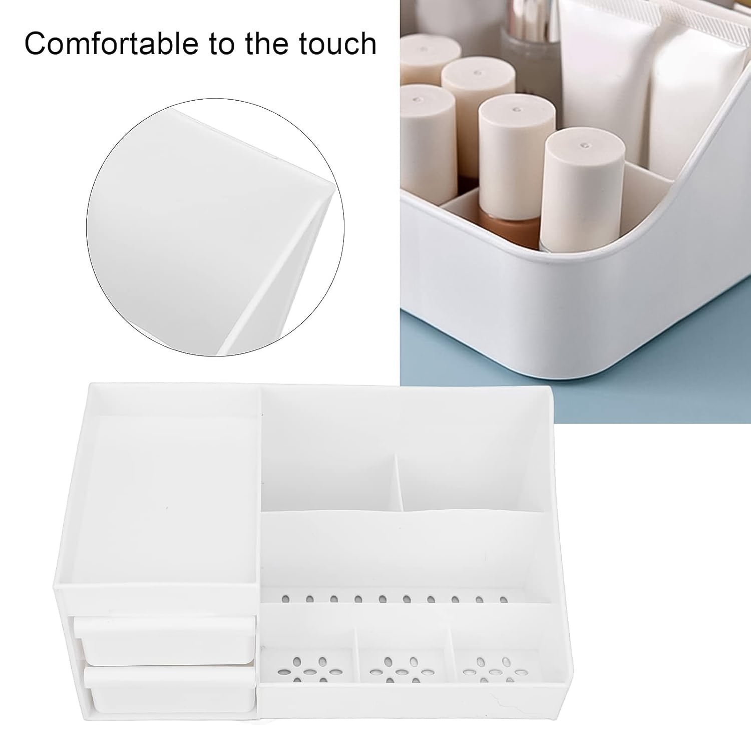 Desktop Cosmetic Storage Box – Large Capacity 9 Compartments | Organivo