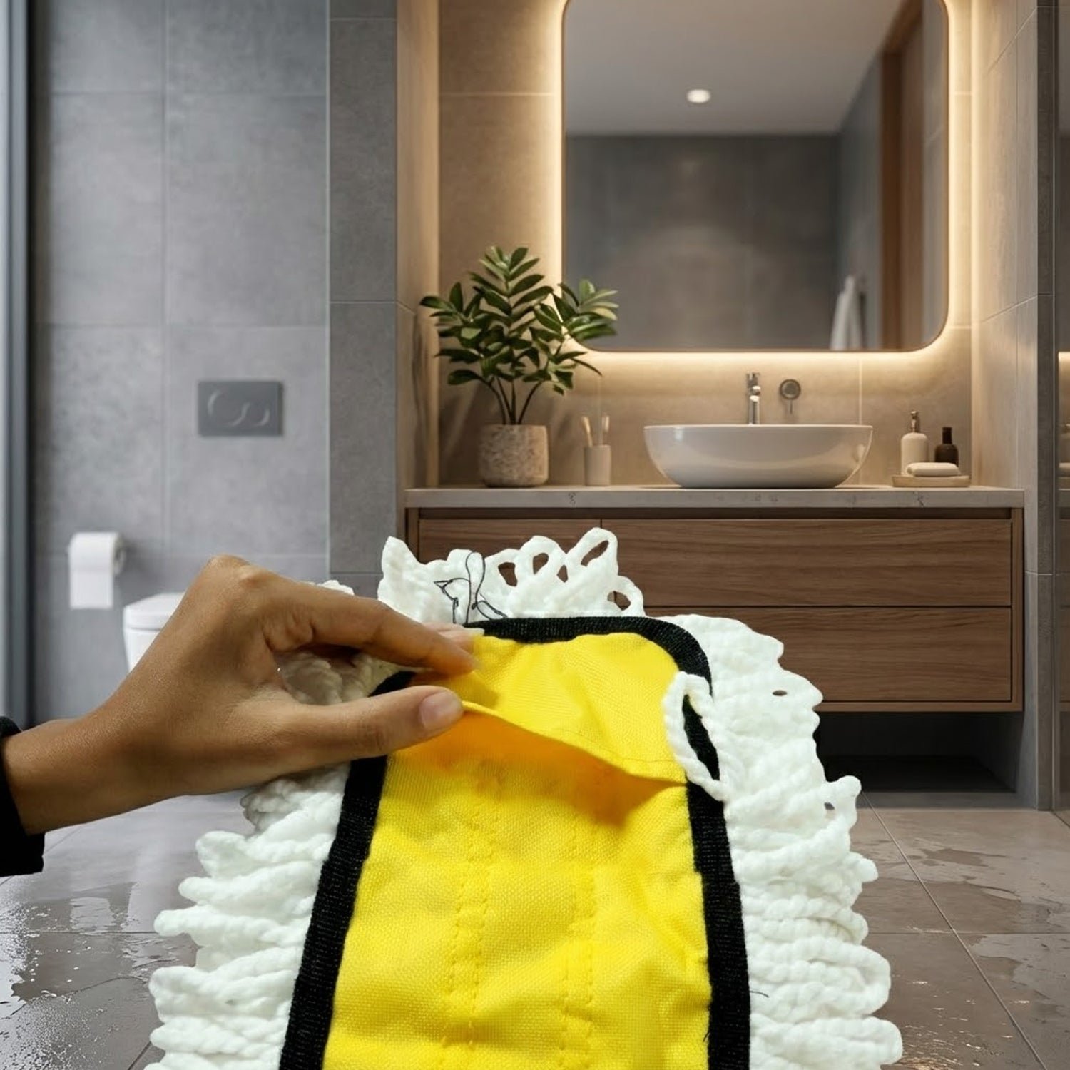 Dust Mop Refill Head – Durable Cotton, 50x20cm for Floors | Velvet Wipe