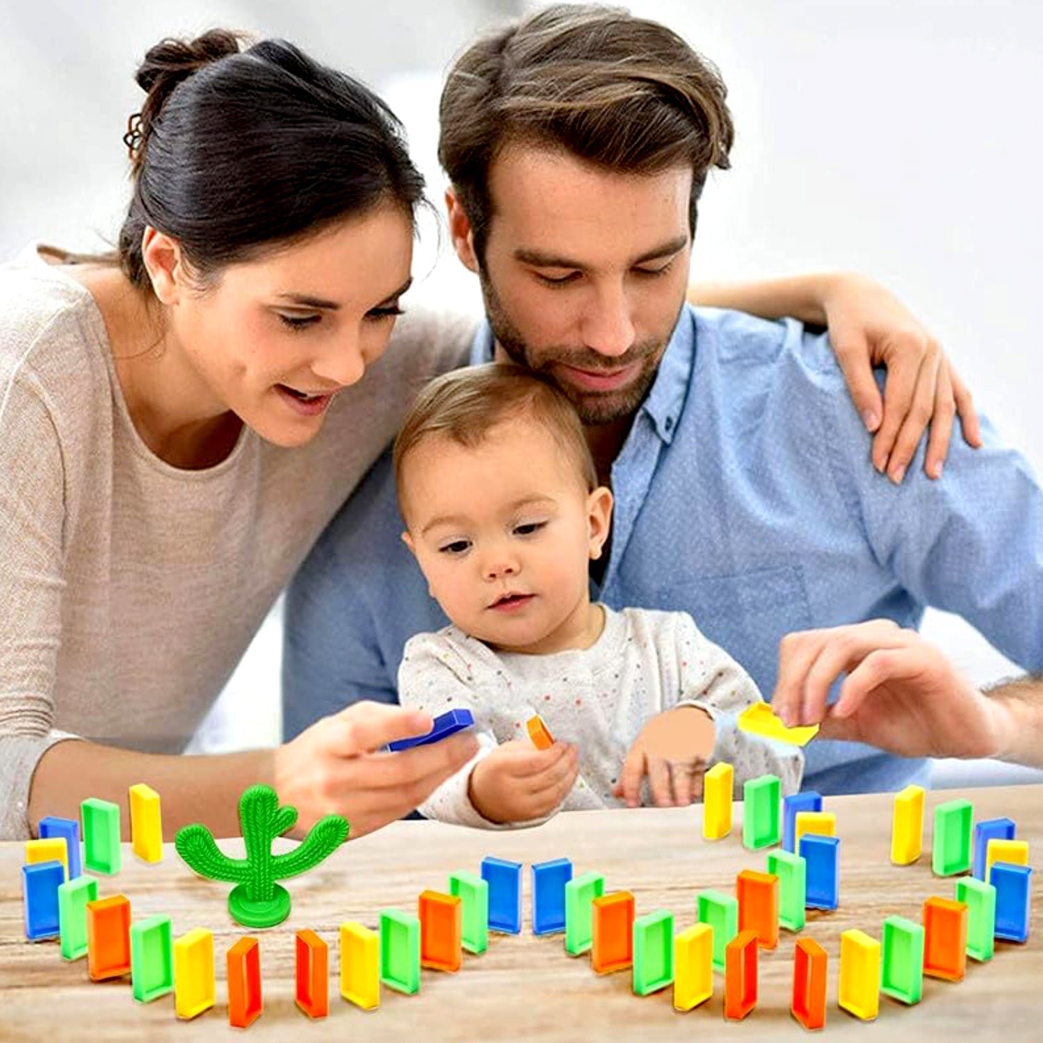 Domino Train Set – 40-Piece Automatic Block Laying Toy | Little Blocks