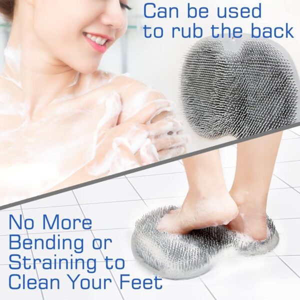 Silicone Foot Scrubber Mat – Soft Bristles for Easy Foot Care