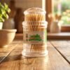 Wooden Toothpick Jar – Premium Hygienic Storage Pack
