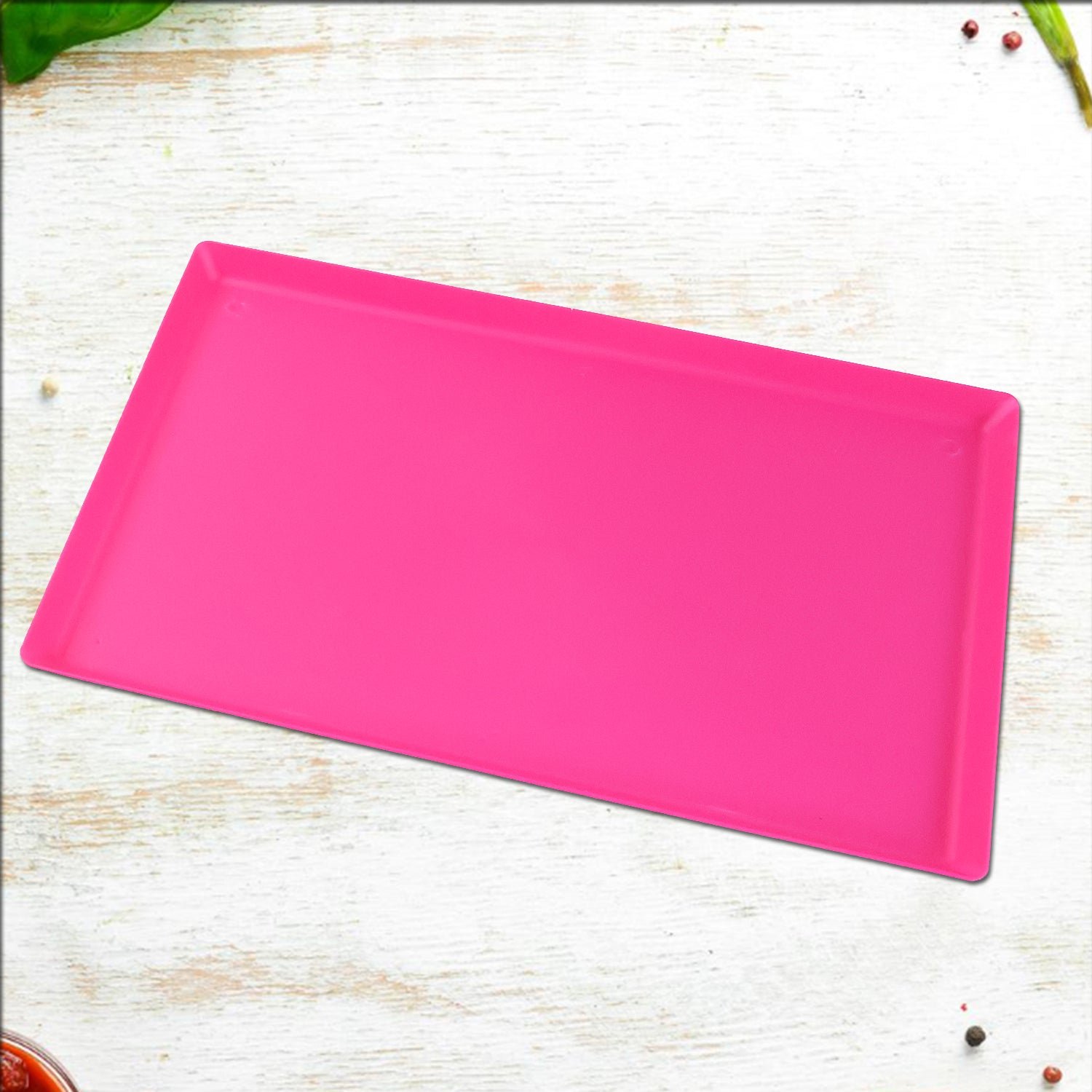 Plastic Kitchen Tray – Durable Modern Hollow Design 40x25 cm