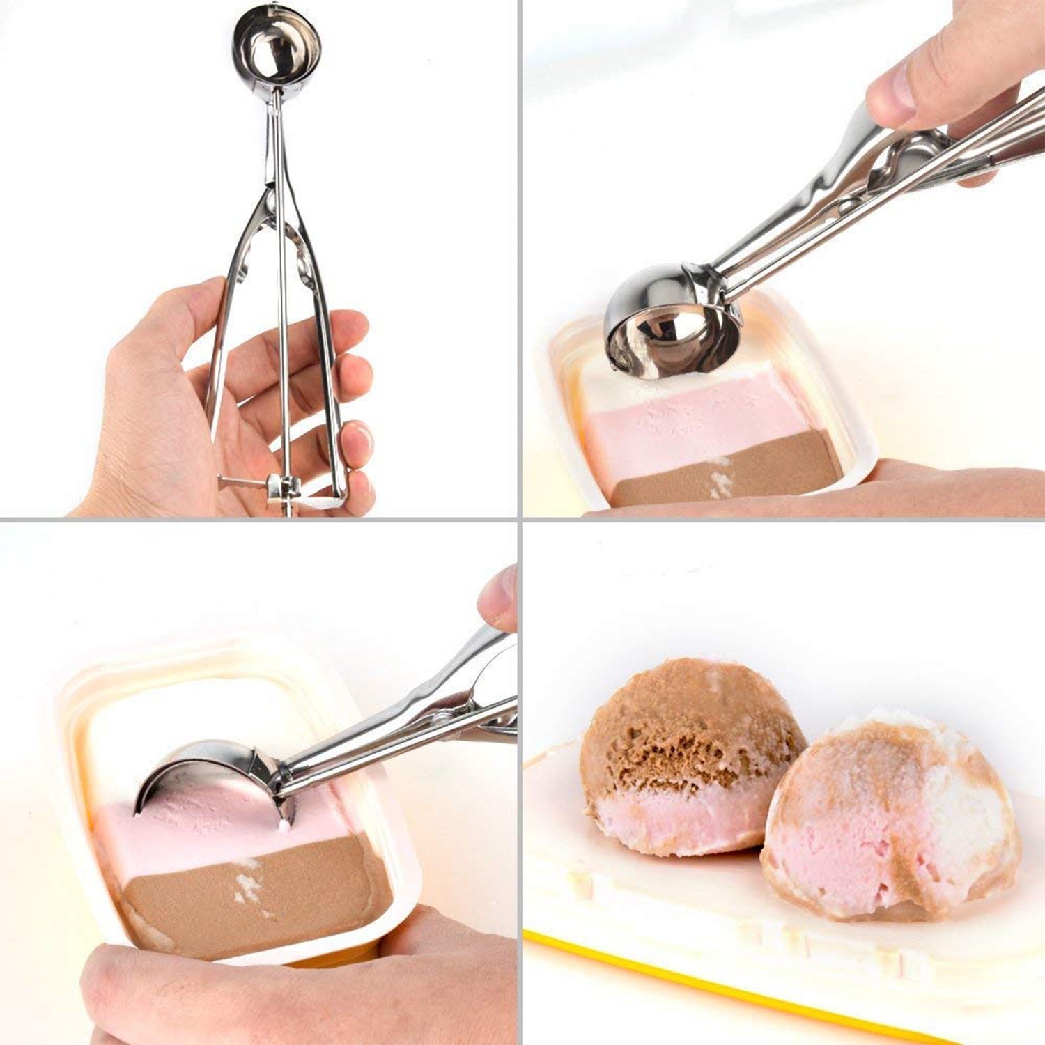 Ice Cream Scoop – Trigger Release Stainless Steel | Indo Glow