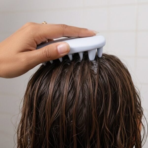 Silicone Scalp Massager – Deep Cleansing & Relaxing Shampoo Brush
